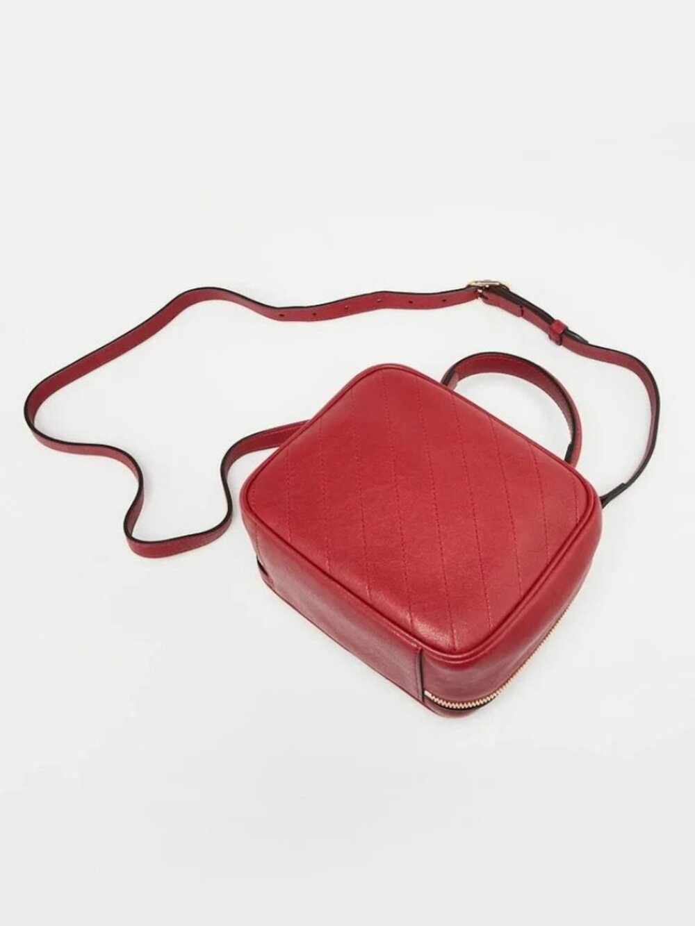 Gucci Red Leather Small Top Handle Blondie Bag - Picture 3 of 10